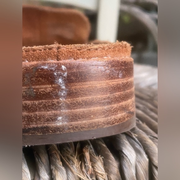 madewell elinor cognac suede penny loafer mules sz. 8 - Picture 9 of 13